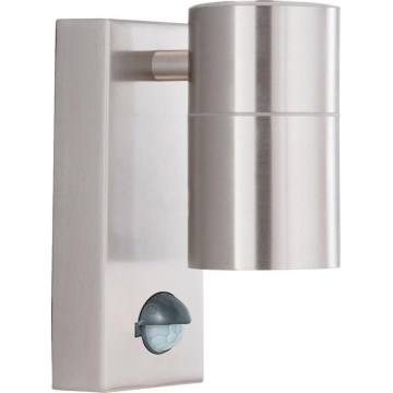 Searchlight - LED Wandlamp voor buiten met sensor METRO 1xGU10/3W/230V IP44