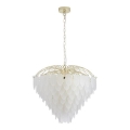 Searchlight - Lustre suspendu sur chaîne FEATHER 10xE14/60W/230V