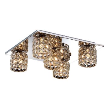 Searchlight - Plafondlamp 5xG9/40W/230V glanzend chroom