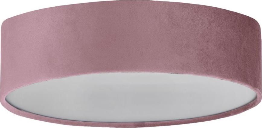 Searchlight - Plafondlamp DRUM 3xE27/60W/230V roze