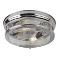 Searchlight - Plafondlamp EDINBURGH I 2xE27/40W/230V glanzend chroom