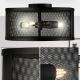 Searchlight - Plafondlamp FISHNET 3xE27/60W/230V zwart