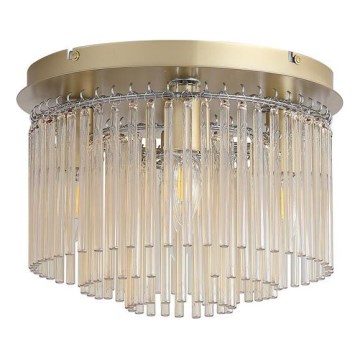 Searchlight - Plafondlamp SWIZZLE 5xE14/60W/230V Ø 32 cm goud