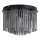Searchlight - Plafondlamp SWIZZLE 5xE14/60W/230V Ø 32 cm rookkleurig