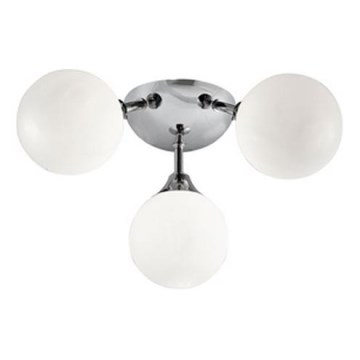 Searchlight - Plafonnier de salle de bain FLUSH 3xG9/33W/230V IP44 chrome mat