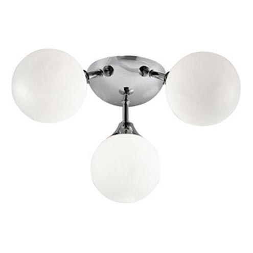 Searchlight - Plafonnier de salle de bain FLUSH 3xG9/33W/230V IP44 chrome mat