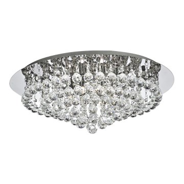 Searchlight - Plafonnier en cristal HANNA 8xG9/33W/230V
