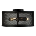Searchlight - Plafonnier FISHNET 3xE27/60W/230V noir