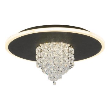 Searchlight - Plafonnier LED dimmable DELUGE LED/20W/230V Ø 31,5 cm noir