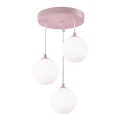 Searchlight - Suspension filaire NOVELTY 3xG9/33W/230V rose
