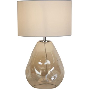 Searchlight - Tafellamp DEVON 1xE27/60W/230V grijs/rookglas