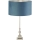 Searchlight - Tafellamp WHITBY 1xE27/10W/230V blauw/chroom