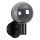 Searchlight - Wandlamp LUMINSPHERE 1xG9/7W/230V zwart