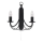 Searchlight - Wandlamp MAYPOLE 2xE14/60W/230V zwart