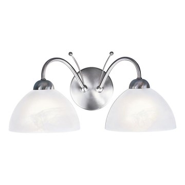 Searchlight - Wandlamp MILANESE 2xE14/60W/230V mat chroom