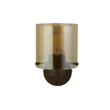 Searchlight - Wandlamp SWEDEN 1xE27/60W/230V bruin/gerookt
