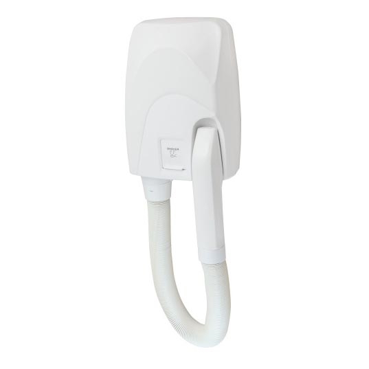 Sèche-cheveux 18 x 37 cm blanc