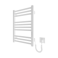 Sèche-serviettes à échelle pour salle de bains HF DERBY 100 W/230 V 57 x 43 cm, blanc, raccordement droit