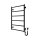 Sèche-serviettes CLASSIC 110 W/230 V 81 x 52 cm inox/noir, version droite