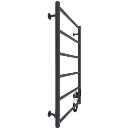 Sèche-serviettes de salle de bains CLASSIC 110W/230V 81x52 cm inox/anthracite, côté droit