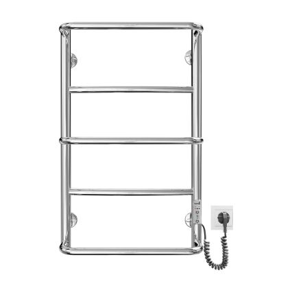 Sèche-serviettes échelle LUX 65W/230V 66x42 cm acier inoxydable/chrome brillant, côté droit
