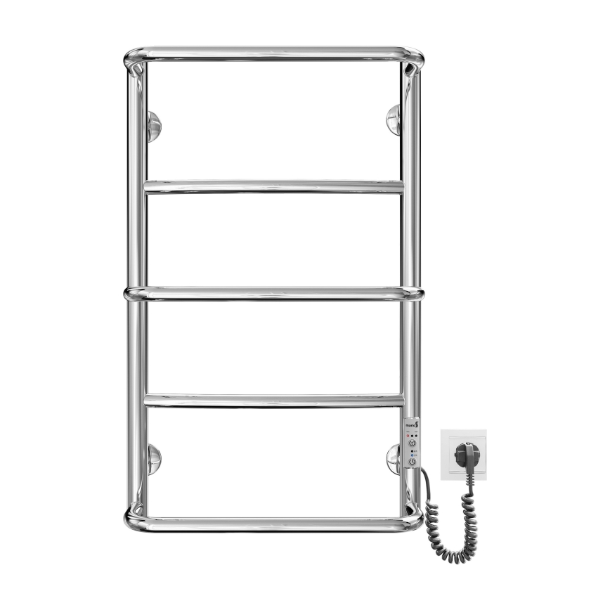 Sèche-serviettes échelle LUX 65W/230V 66x42 cm acier inoxydable/chrome brillant, côté droit