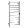 Sèche-serviettes électrique 45 × 96 cm, 130 W, inox