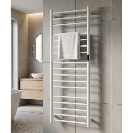 Sèche-serviettes électrique 60x168 cm 285W inox/blanc