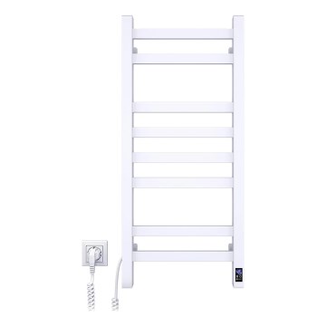 Sèche-serviettes électrique AVANGARD 105 W 80 x 36 cm, blanc, version gauche