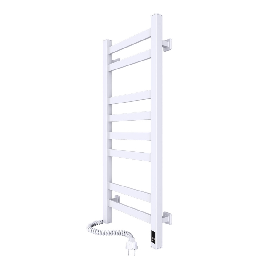 Sèche-serviettes électrique AVANGARD 105 W 80 x 36 cm, blanc, version gauche
