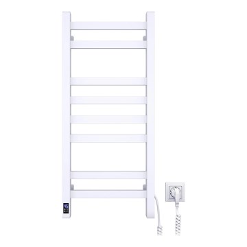 Sèche-serviettes électrique AVANGARD 105W 80x36 cm avec thermostat, blanc, version droite