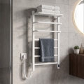 Sèche-serviettes électrique avec thermostat FORTIS 155W 80x48 cm blanc gauche