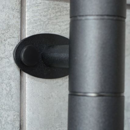 Sèche-serviettes électrique pivotant avec thermostat ARABESQUE 60W 65x49 cm  noir