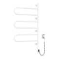 Sèche-serviettes électrique pivotant avec thermostat FOUETTE 100 W, 80 x 49 cm, blanc