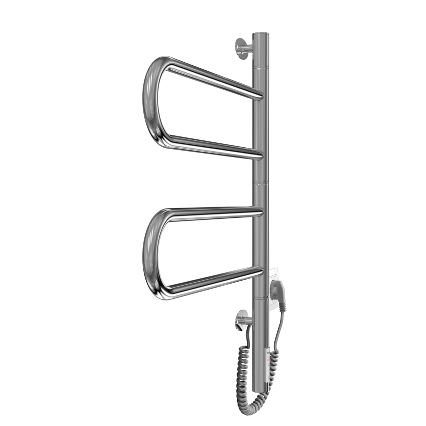 Sèche-serviettes électrique pivotant TRISTAR 75W/230V 62,5x44,5 cm IP44 inox/chrome brillant