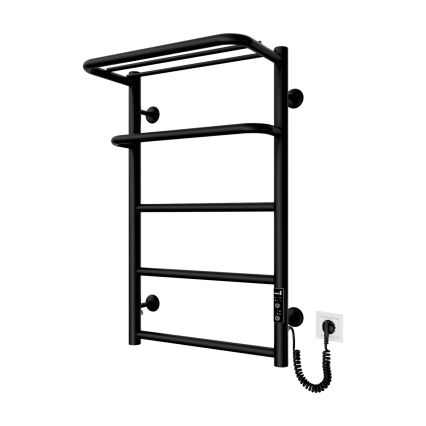 Sèche-serviettes HOTEL 75W/230V 66x42 cm inox/noir, côté droit