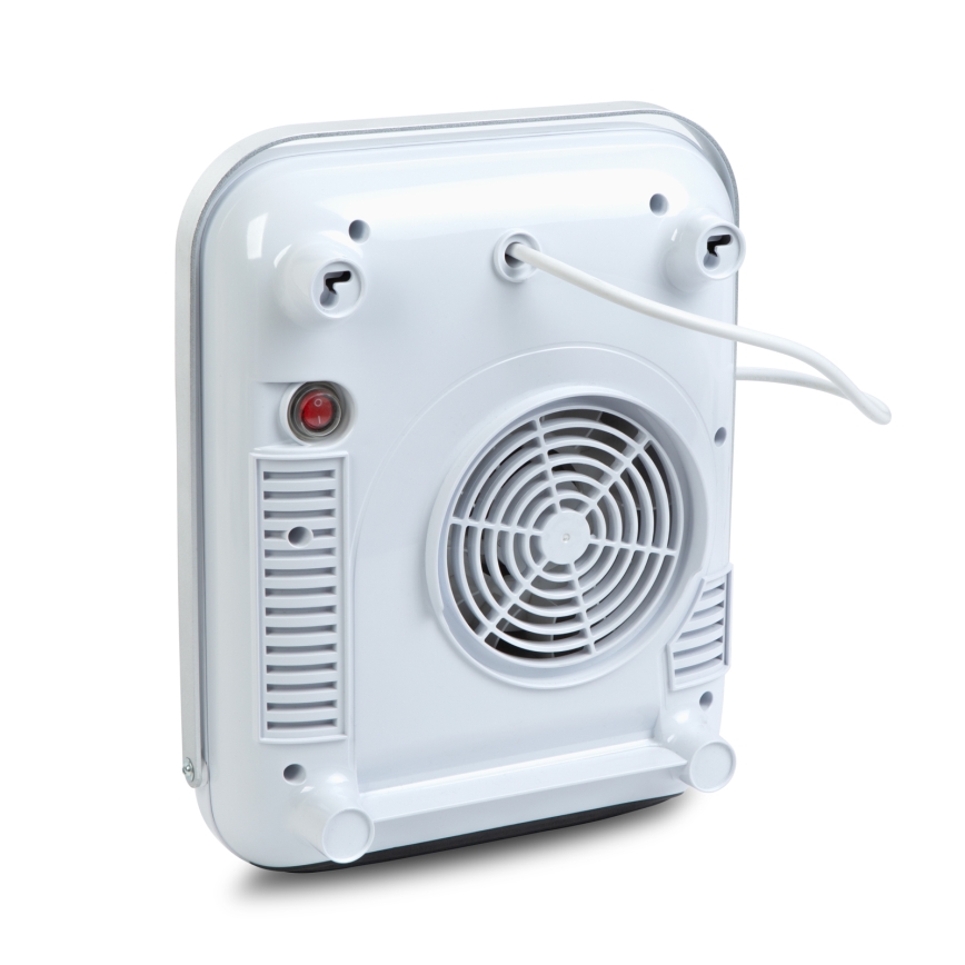 Sèche-serviettes mural 2000 W/230 V IP22 blanc + télécommande