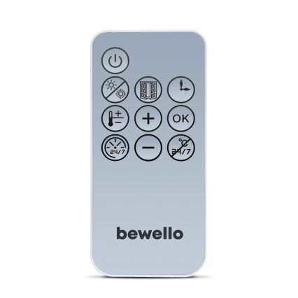 Sèche-serviettes mural 2000 W/230 V IP22 blanc + télécommande