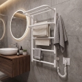 Sèche-serviettes pour salle de bains HOTEL 75W/230V 66x42 cm inox/blanc, côté droit