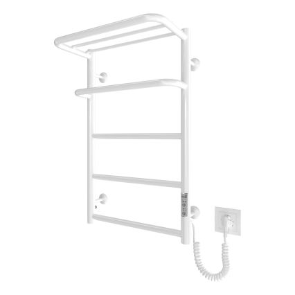 Sèche-serviettes pour salle de bains HOTEL 75W/230V 66x42 cm inox/blanc, côté droit