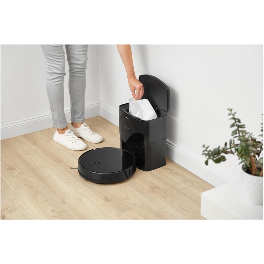 Sencor - 2-in-1 robotstofzuiger met dweil, 16 W/2600 mAh, Wi-Fi, zwart + afstandsbediening