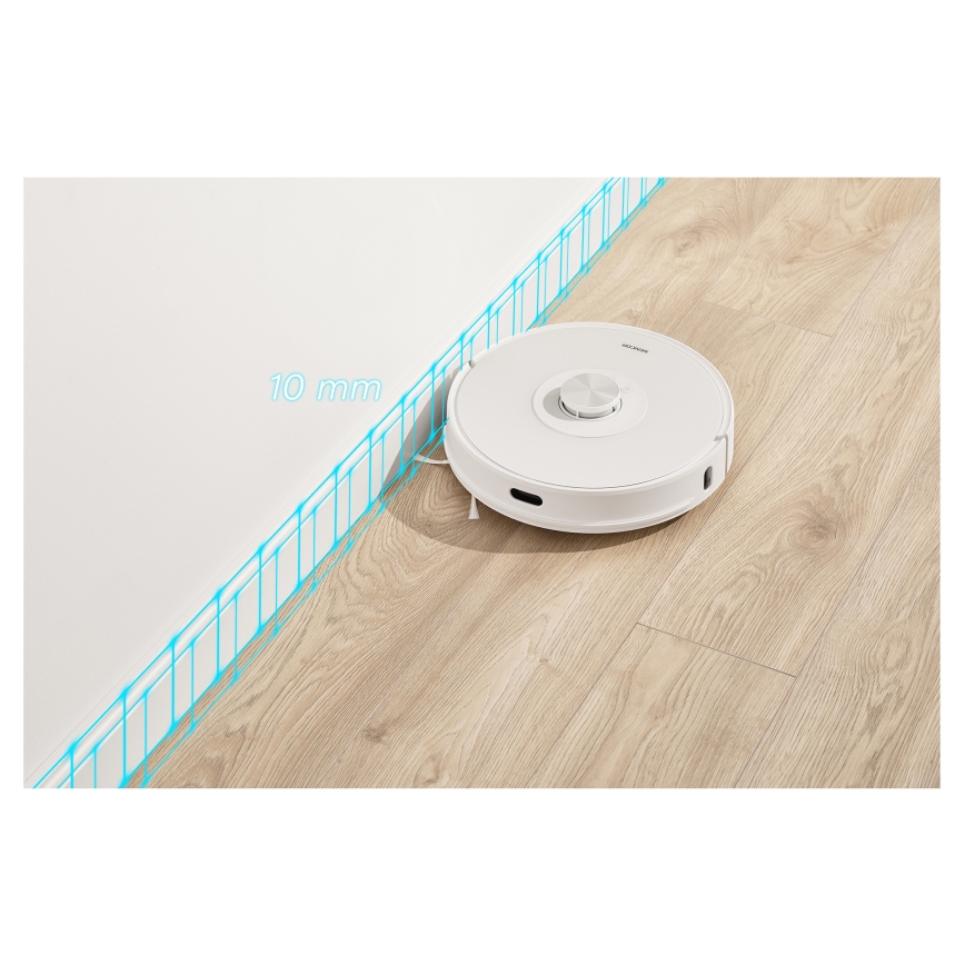 Sencor - 2-in-1 robotstofzuiger met dweilfunctie 50W/5000 mAh Wi-Fi wit + afstandsbediening