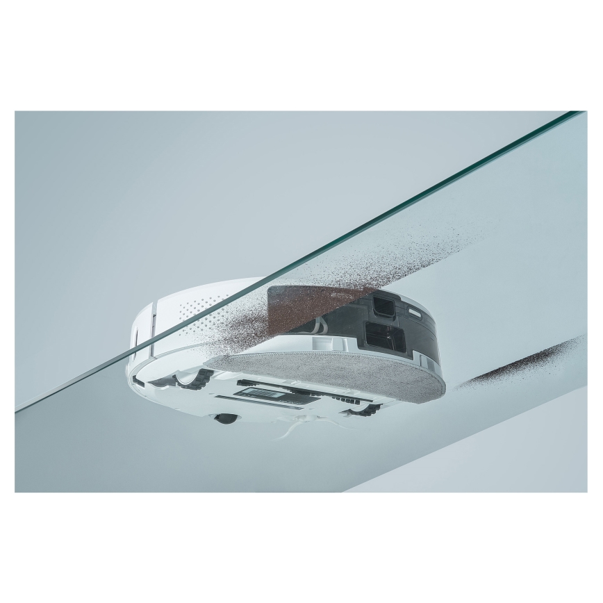 Sencor - 2-in-1 robotstofzuiger met dweilfunctie 50W/5000 mAh Wi-Fi wit + afstandsbediening