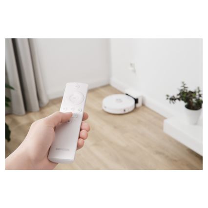 Sencor - 2-in-1 robotstofzuiger met dweilfunctie 50W/5000 mAh Wi-Fi wit + afstandsbediening
