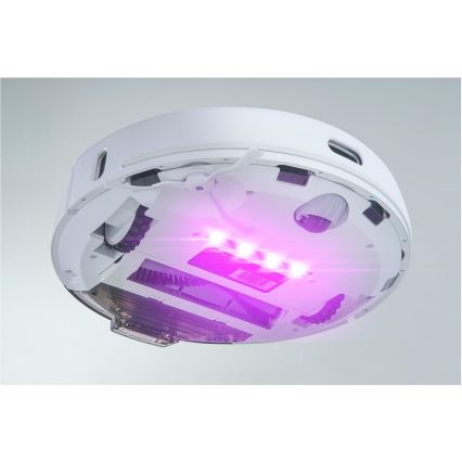 Sencor - 2-in-1 robotstofzuiger met dweilfunctie 50W/5000 mAh Wi-Fi wit + afstandsbediening