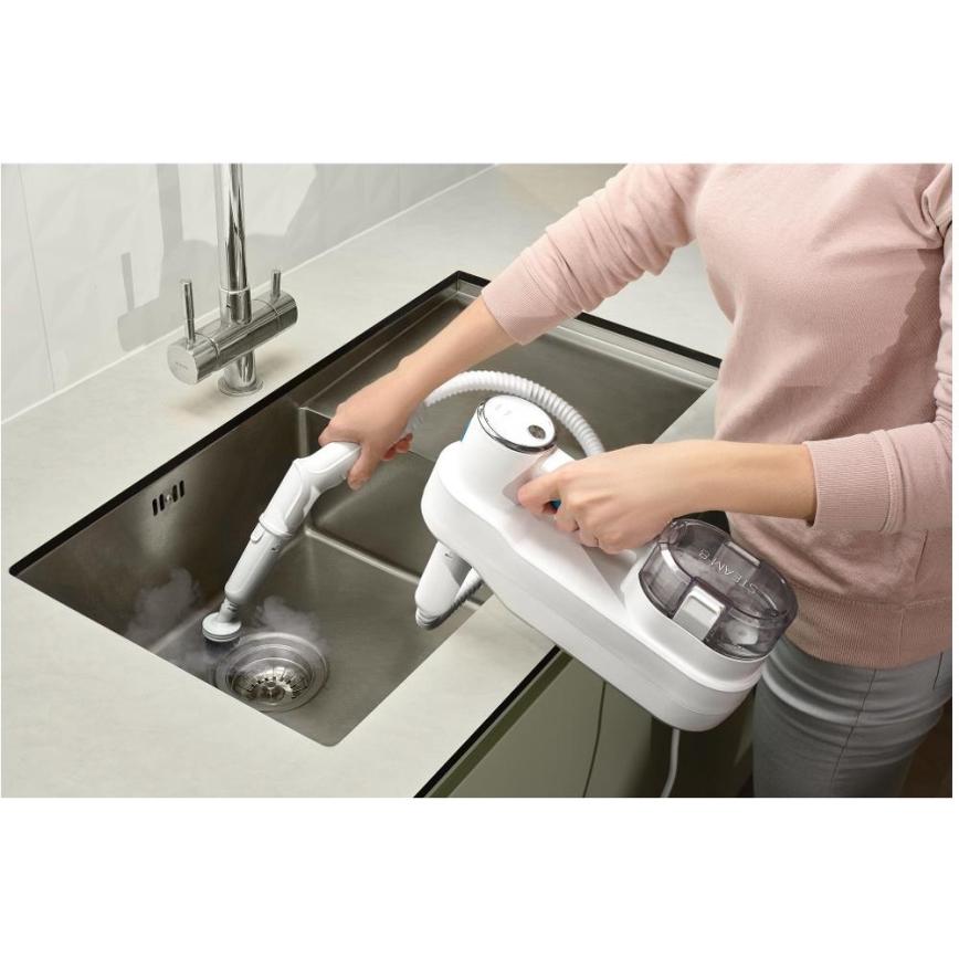 Sencor - Multifunctionele stoommop 2-in-1 1500W/230V IPX4 wit