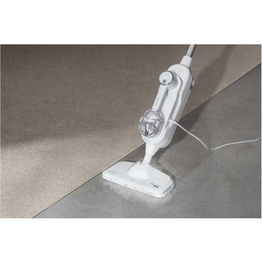Sencor - Multifunctionele stoommop 2-in-1 1500W/230V IPX4 wit