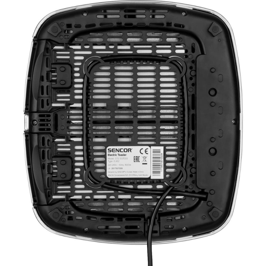 Sencor - 4-sleuven broodrooster 1600W/230V, mat chroom