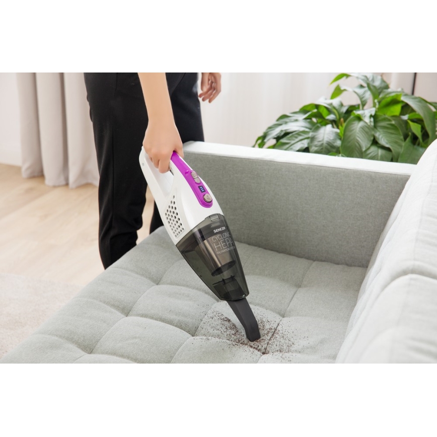 Sencor - Aspirateur à manche 2en1 110W/14,8V 2200 mAh blanc