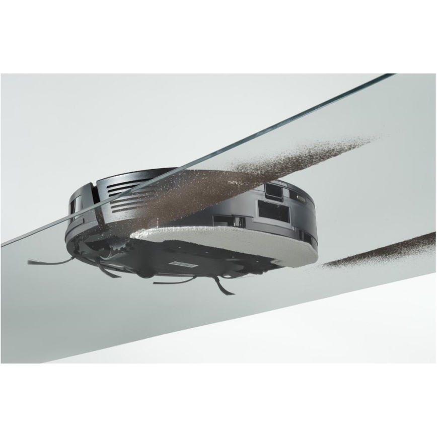 Sencor - Robot aspirateur 2 en 1 (aspiration et lavage) 16 W / 2600 mAh, Wi‑Fi, noir + télécommande